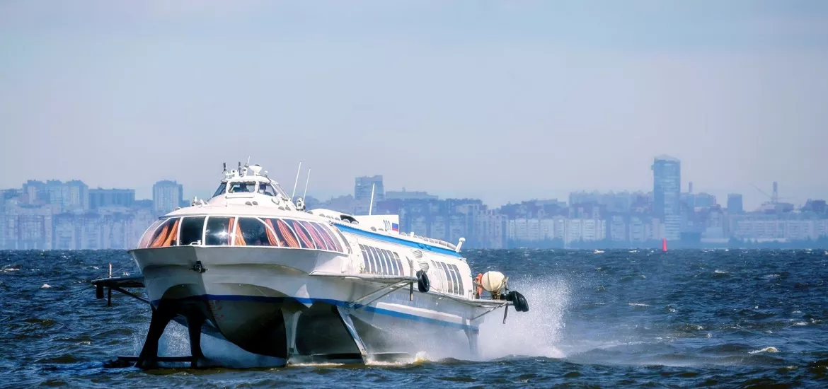 Tickets for hydrofoil to Peterhof and back at the VIP lounge - Photo №1