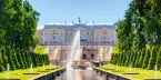Дворец и морской канал в Петергофе, Санкт-Петербург