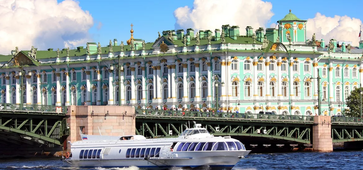 圣彼得堡与彼得大帝夏宫亚之间的乘“流星”游船的往返票 - Photo №1