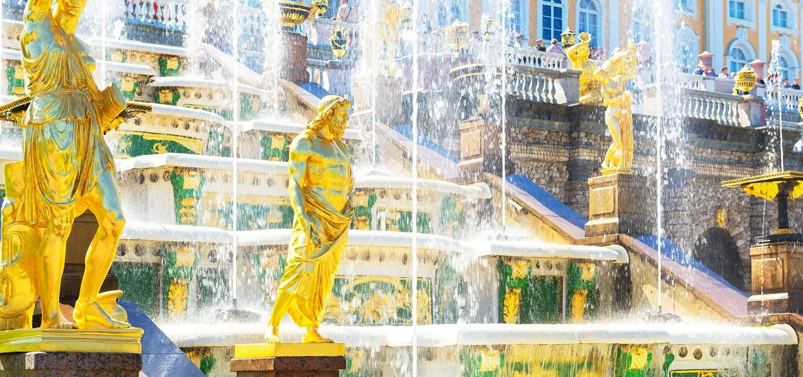 Большой каскад в Петергофском дворце, Санкт-Петербург