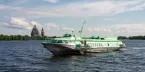 Комета-17 на Онежском озере у острова Кижи