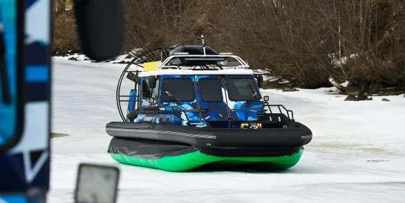 Аэролодка по ладожским шхерам