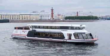 Нева с выходом в Финский залив на электросудне