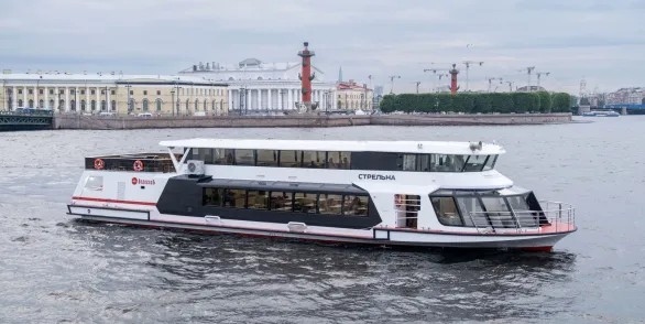 Нева с выходом в Финский залив на электросудне