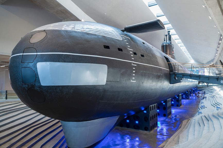Атомная подводная лодка К-3 «Ленинский комсомол» в музее военно-морской славы