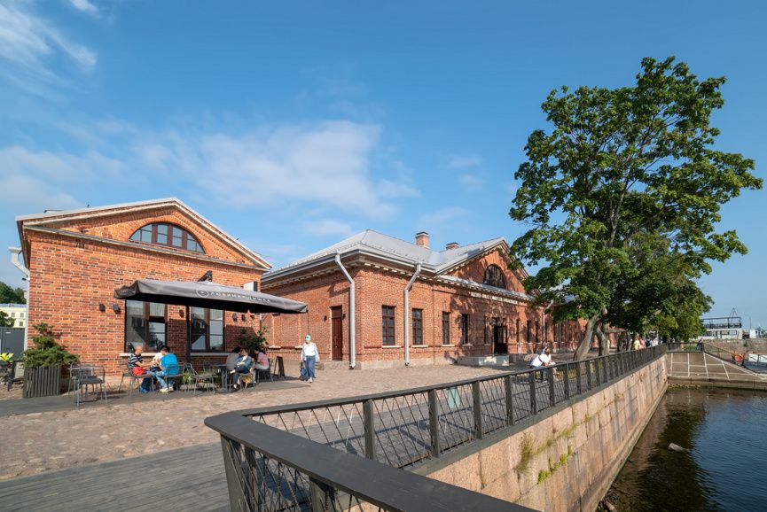 Кронштадт, здание музея-макета фортов Кронштадта